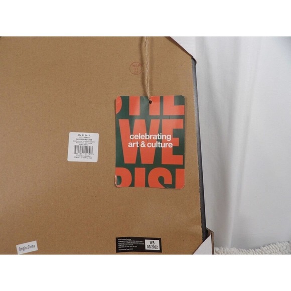 10 x 13 Inch Yellow Black Art Peace Hands Canvas Wall Mounted Modern Photo Frame - Picture 3 of 5